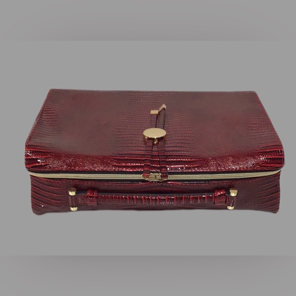 Estée Lauder‎ Retile Print Travel Case for Cosmetics, Lingerie; Red and Black - Picture 4 of 11